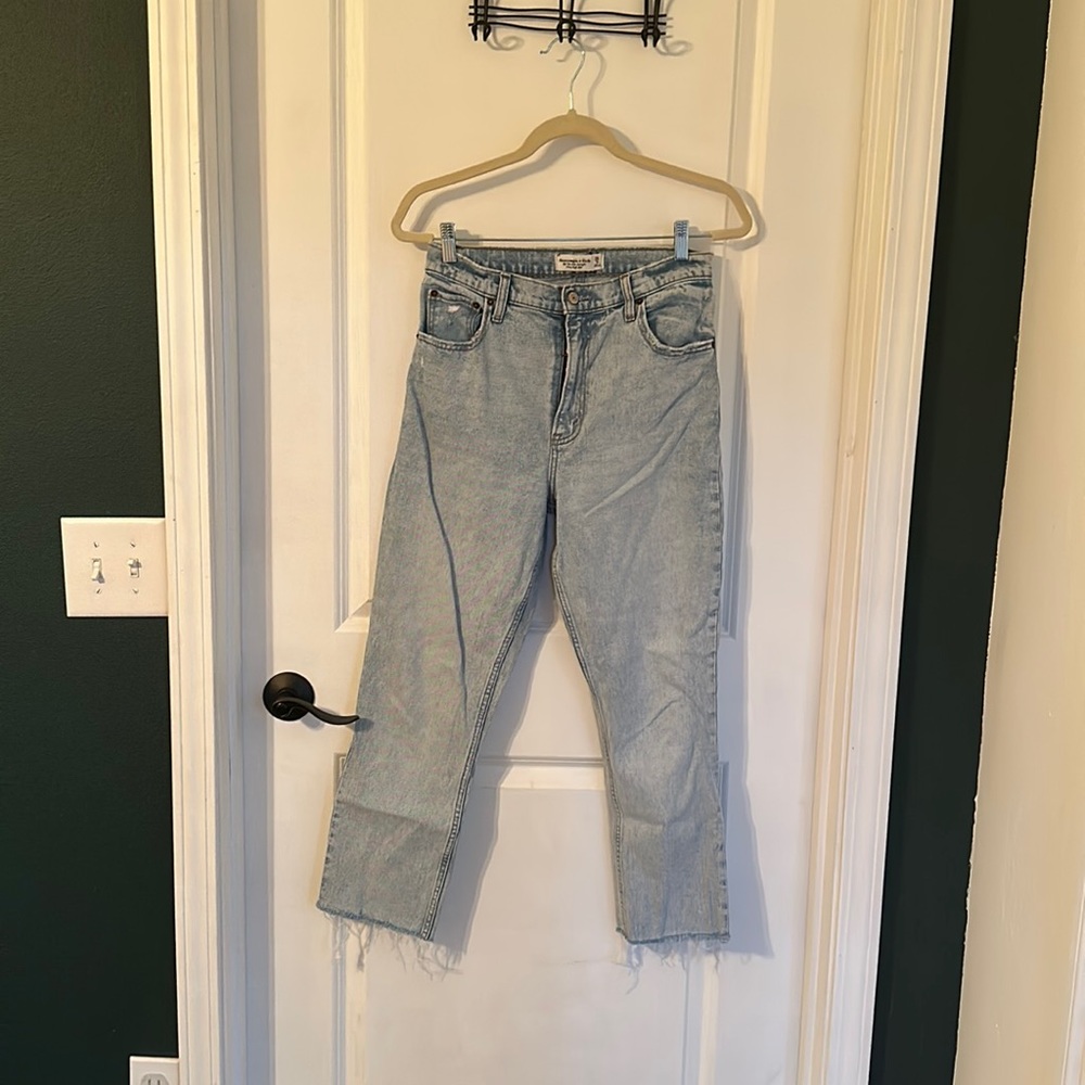 ABERCROMBIE & FITCH THE 90'S SLIM FIT ULTRA HIGH RISE SZ 28/6
